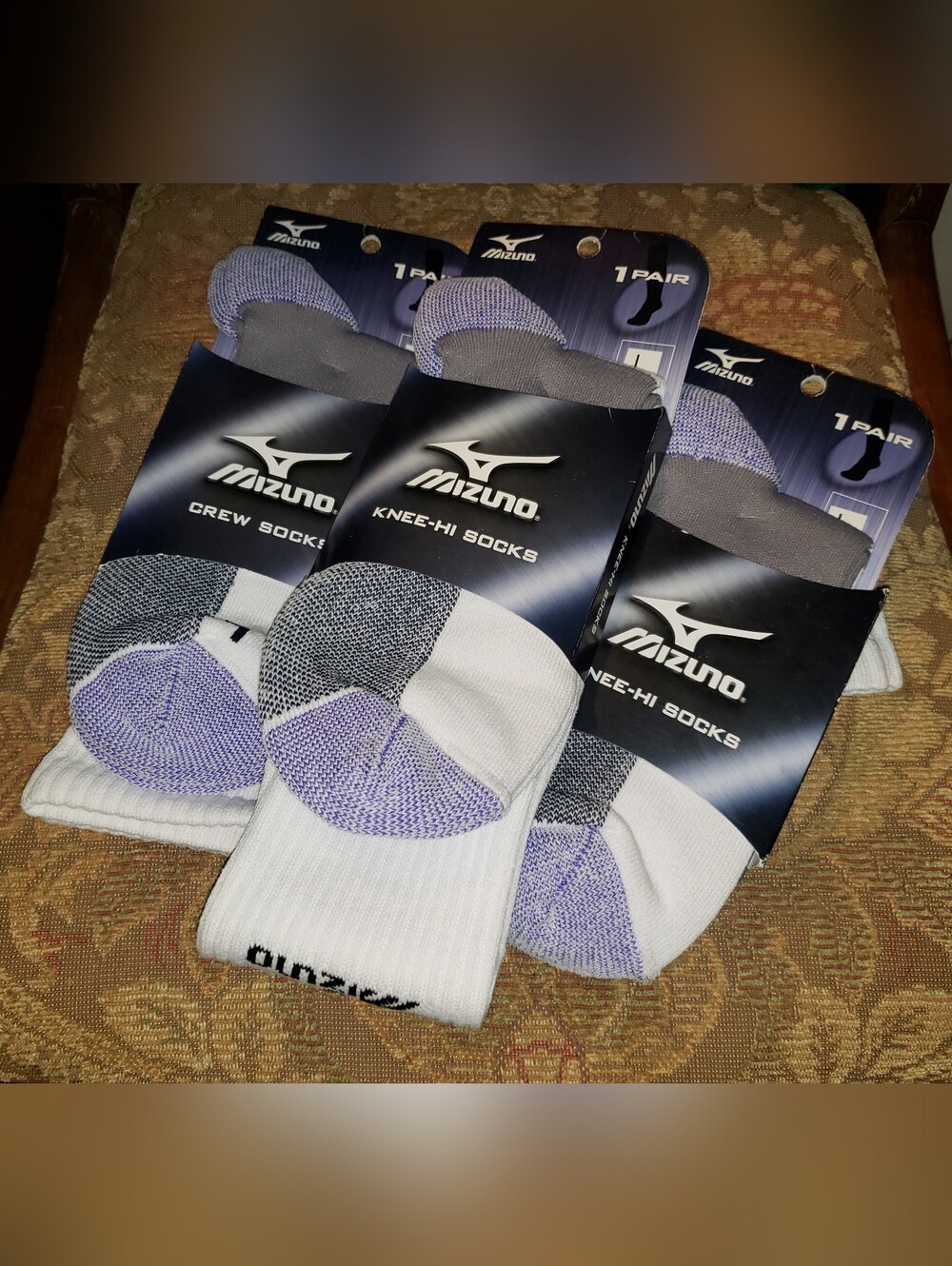 Three (3) Pairs Of New Mizuno Socks